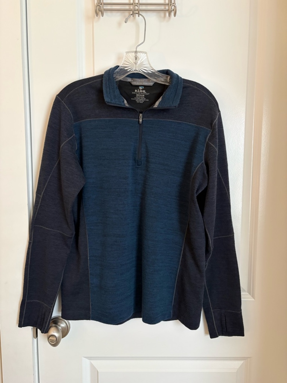 KUHL | MEN’S BLUE ATHLETIC QUARTER ZIP | SIZE MEDIUM